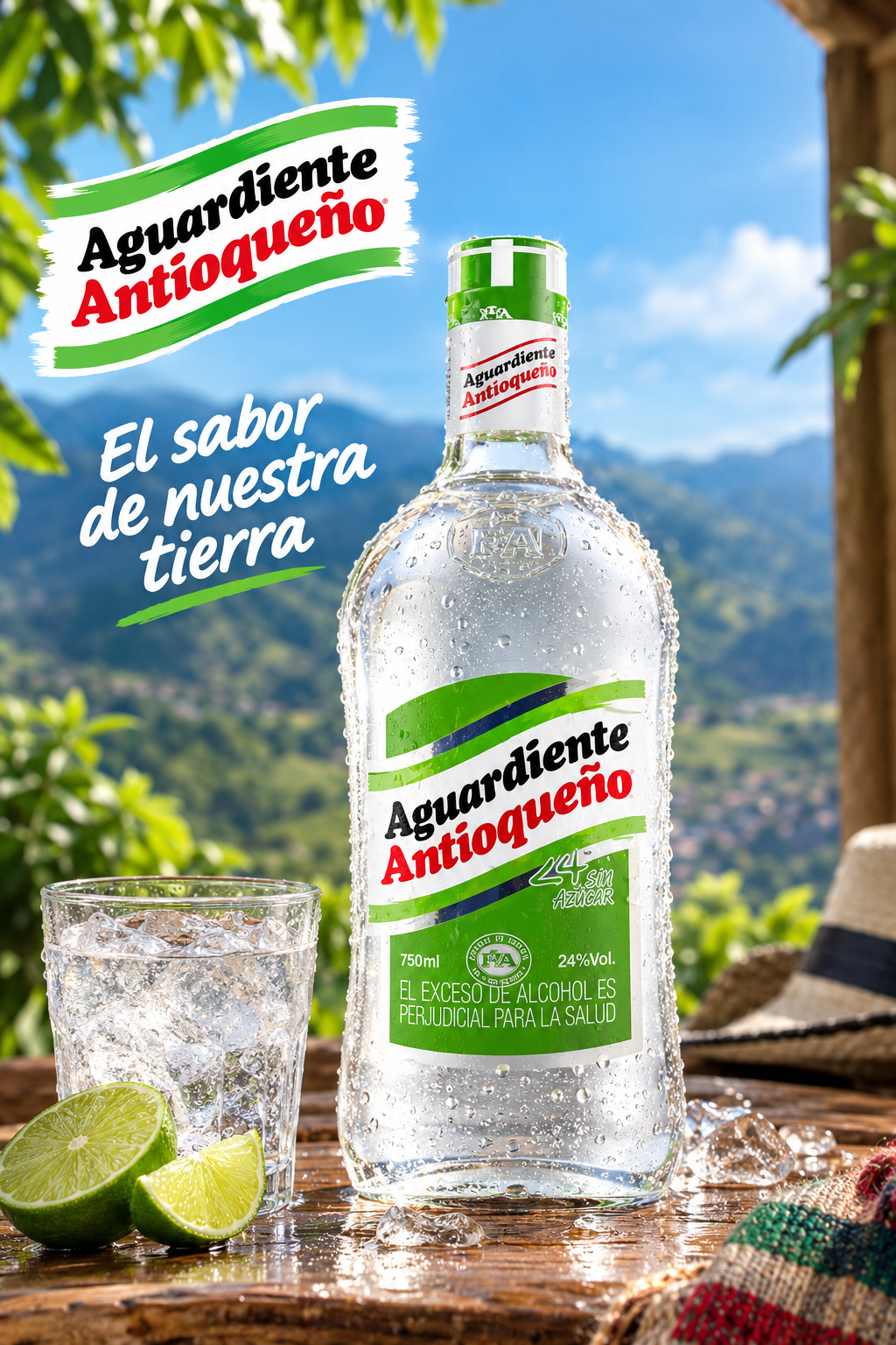 Aguardiente Antioqueño tapa Verde